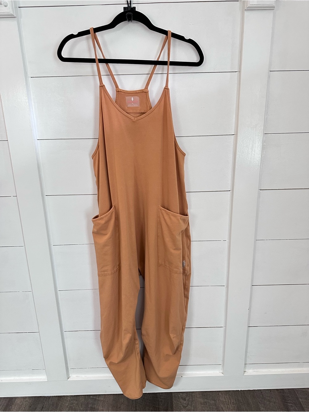 Free People movement S Hot Shot oversized onesie toasted coconut boho chic - Picture 3 of 15